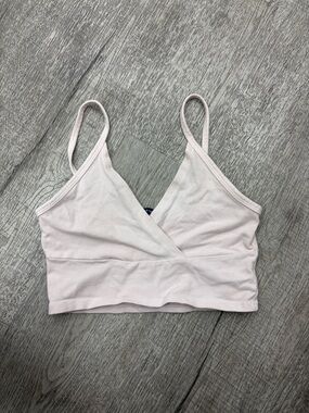 Brandy Melville Light Pink Crossover Tank Bralette